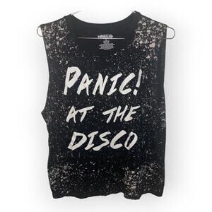 Manhead Brand 'Panic at the Disco' graphic tank top sz M EUC